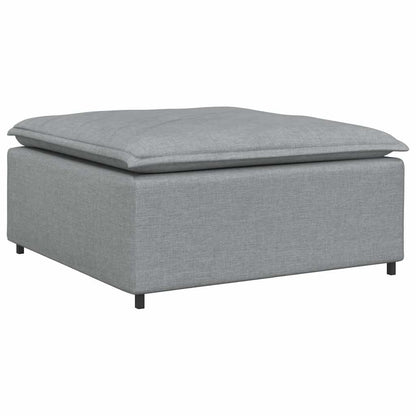 Modulares Sofa-Fußhocker-Modul Hellgrau 100 x 100 x 48 cm