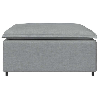 Modulares Sofa-Fußhocker-Modul Hellgrau 100 x 100 x 48 cm