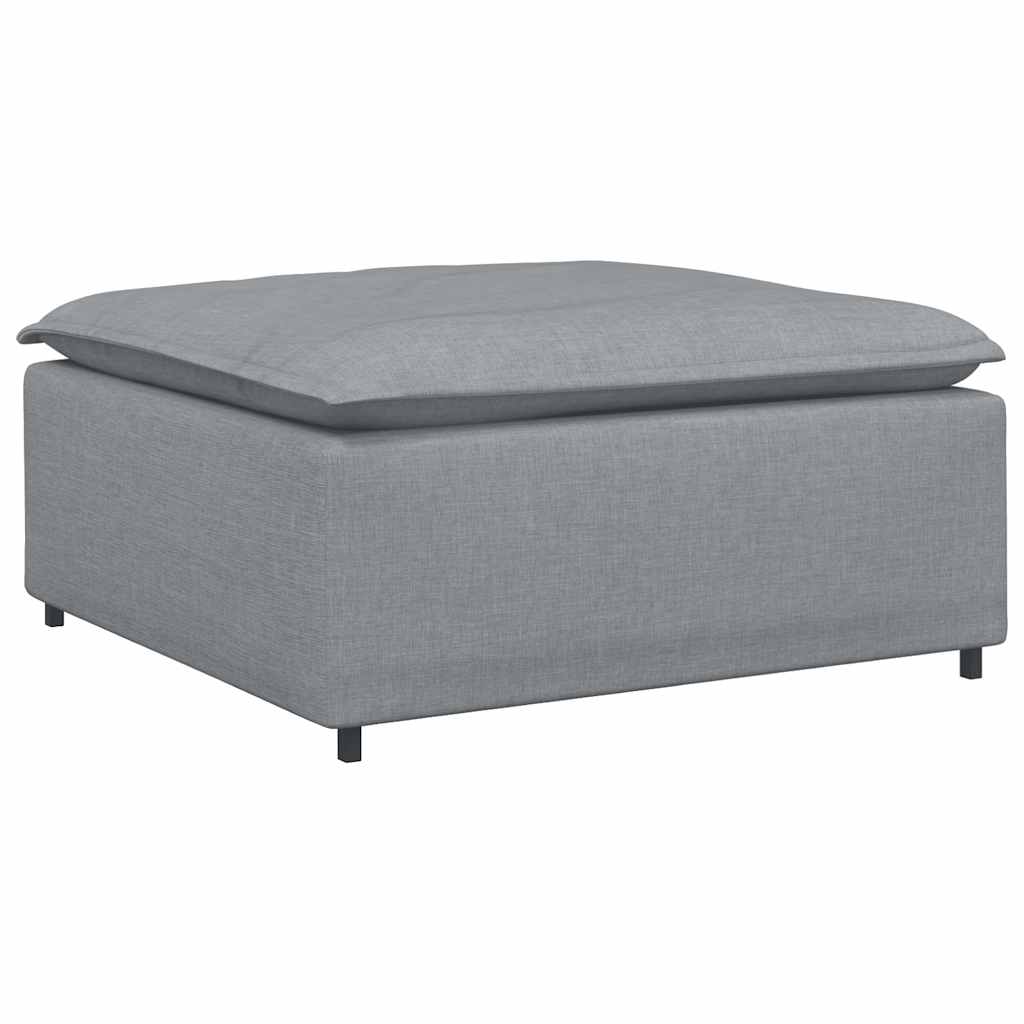 Modulares Sofa-Fußhocker-Modul Hellgrau 100 x 100 x 48 cm