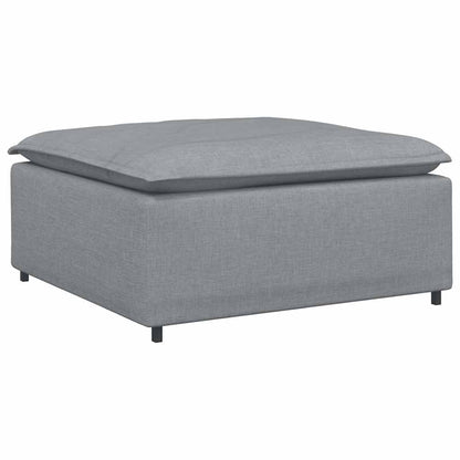 Modulares Sofa-Fußhocker-Modul Hellgrau 100 x 100 x 48 cm