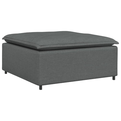 Modulares Sofa-Fußhocker-Modul Dunkelgrau 100 x 100 x 48 cm