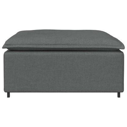 Modulares Sofa-Fußhocker-Modul Dunkelgrau 100 x 100 x 48 cm