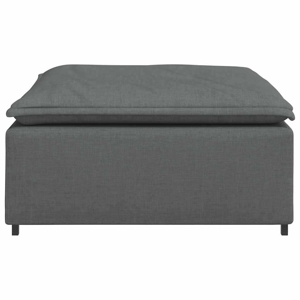 Modulares Sofa-Fußhocker-Modul Dunkelgrau 100 x 100 x 48 cm