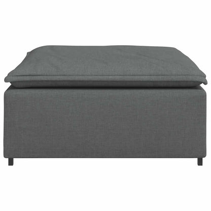 Modulares Sofa-Fußhocker-Modul Dunkelgrau 100 x 100 x 48 cm