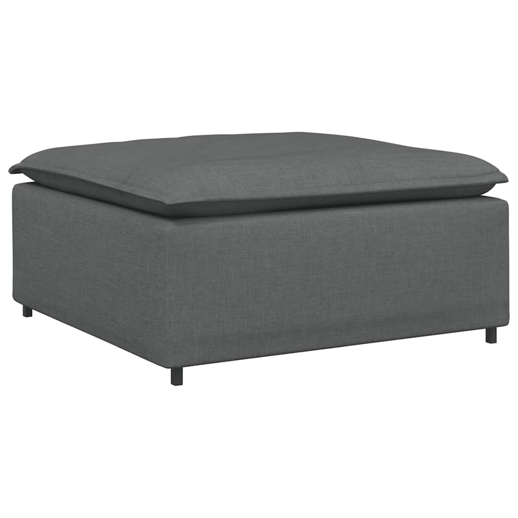 Modulares Sofa-Fußhocker-Modul Dunkelgrau 100 x 100 x 48 cm