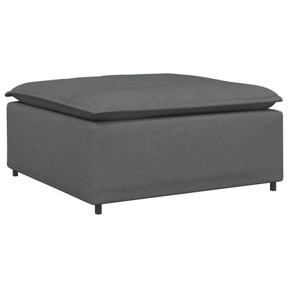 Modulares Sofa-Fußhocker-Modul Dunkelgrau 100 x 100 x 48 cm
