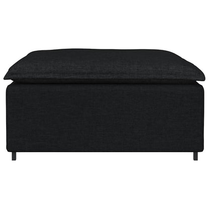 Modulares Sofa-Fußhocker-Modul Schwarz 100 x 100 x 48 cm