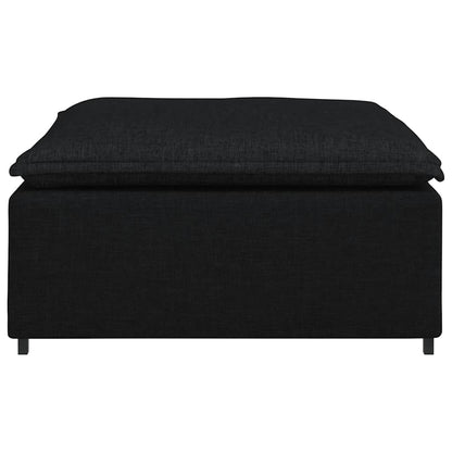 Modulares Sofa-Fußhocker-Modul Schwarz 100 x 100 x 48 cm