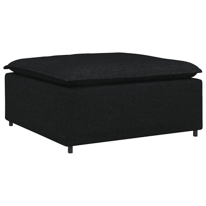 Modulares Sofa-Fußhocker-Modul Schwarz 100 x 100 x 48 cm