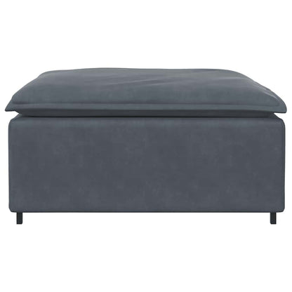Modulares Sofa Fußhocker-Modul Dunkelgrau 100x100x48 cm