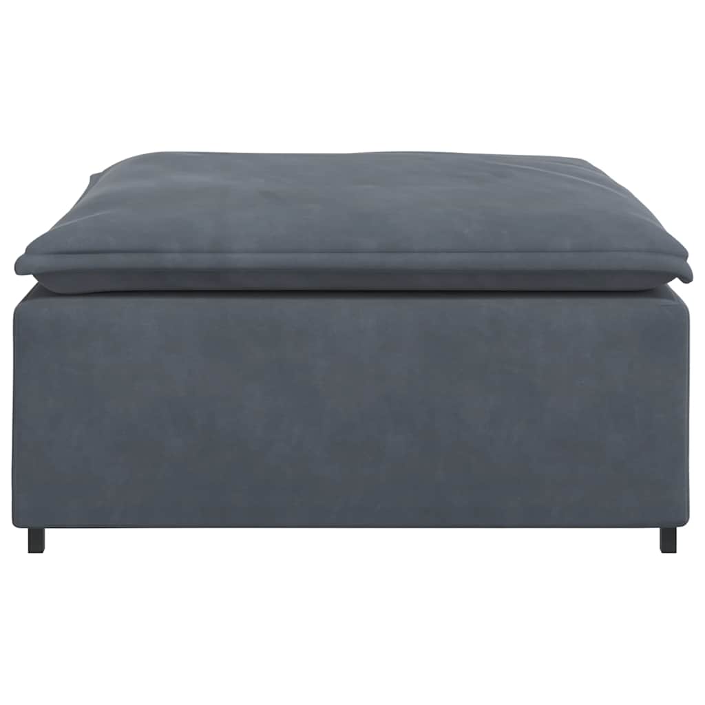 Modulares Sofa Fußhocker-Modul Dunkelgrau 100x100x48 cm