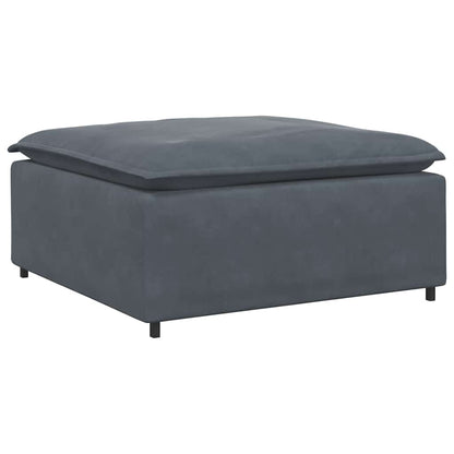 Modulares Sofa Fußhocker-Modul Dunkelgrau 100x100x48 cm