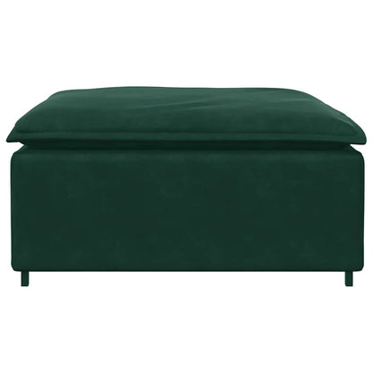 Modulares Sofa Fußhocker-Modul Dunkelgrün 100x100x48 cm