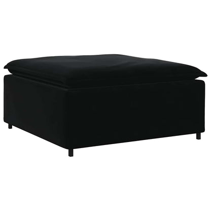 Modulares Sofa Fußhocker-Modul Schwarz 100x100x48 cm