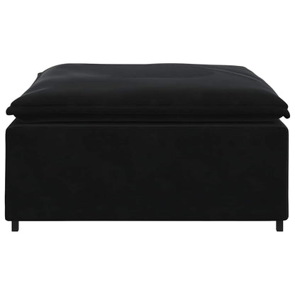 Modulares Sofa Fußhocker-Modul Schwarz 100x100x48 cm