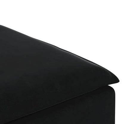 Modulares Sofa Fußhocker-Modul Schwarz 100x100x48 cm