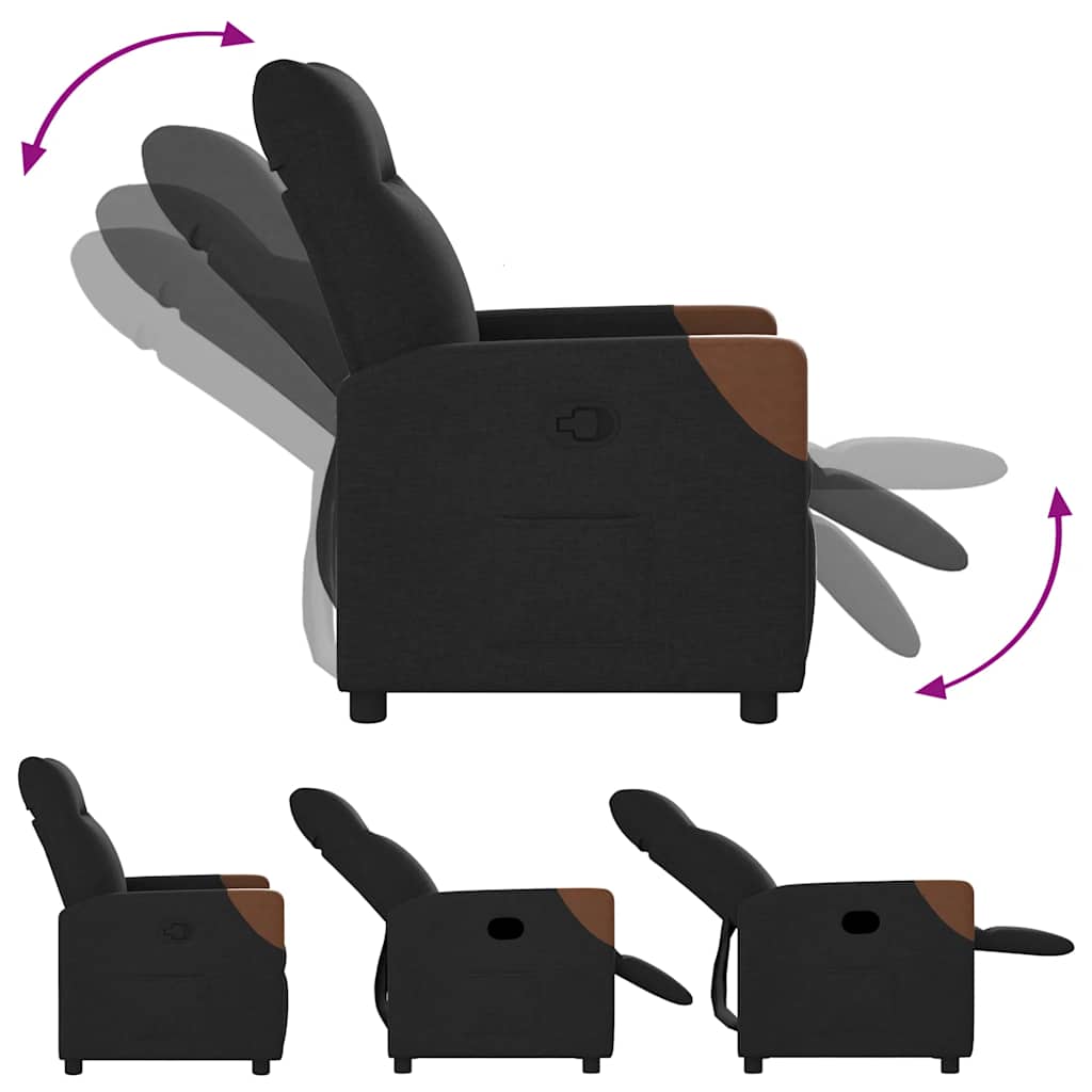 Relaxsessel Schwarz Stoff