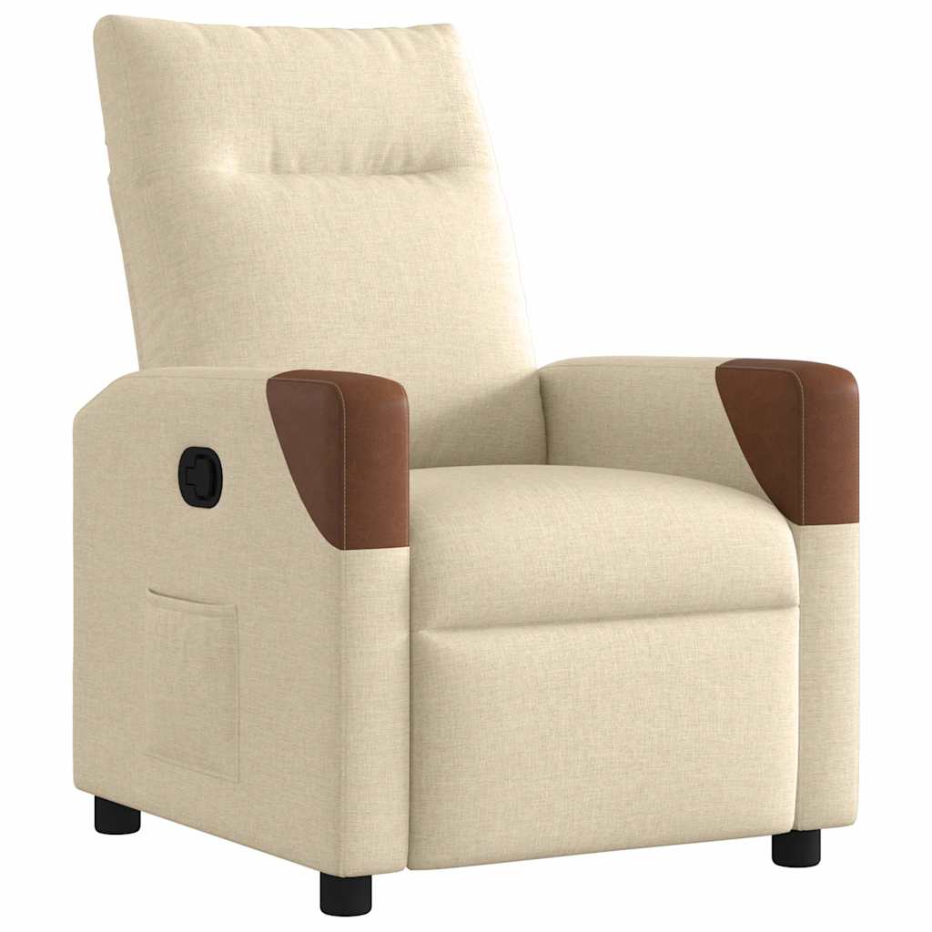 Relaxsessel Creme Stoff