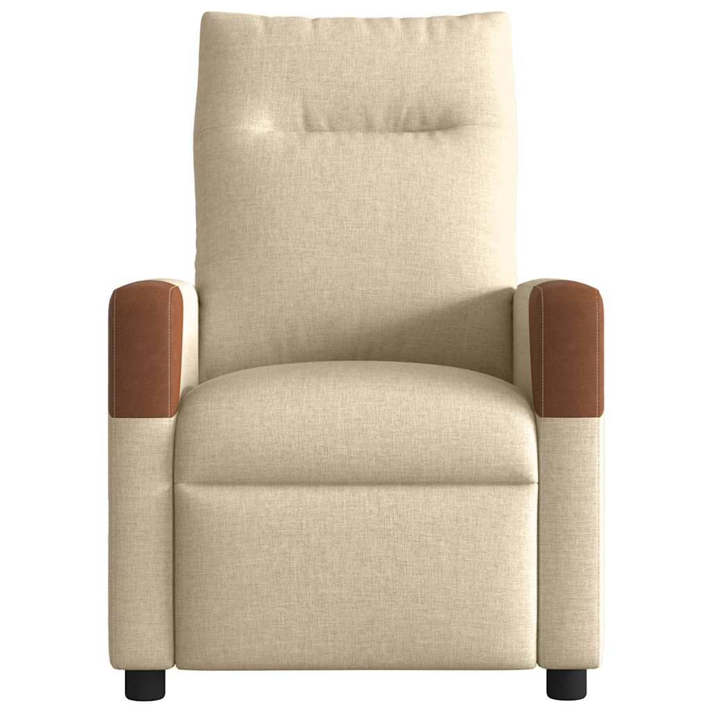 Relaxsessel Creme Stoff