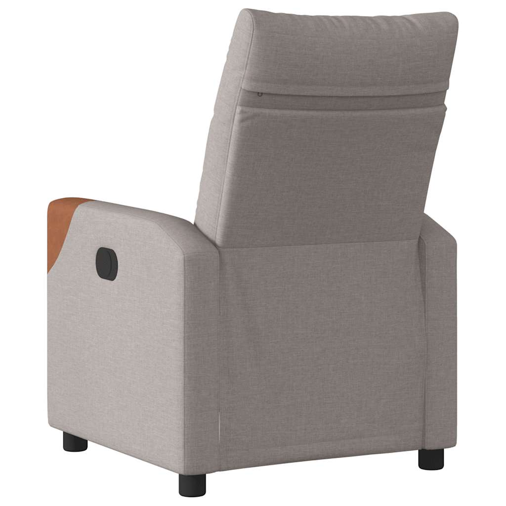 Relaxsessel Taupe Stoff