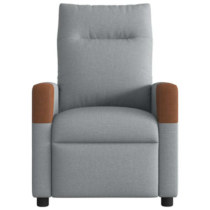 Massagesessel Hellgrau Stoff