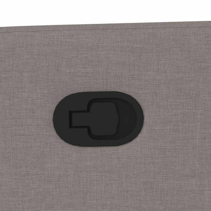 Massagesessel Taupe Stoff