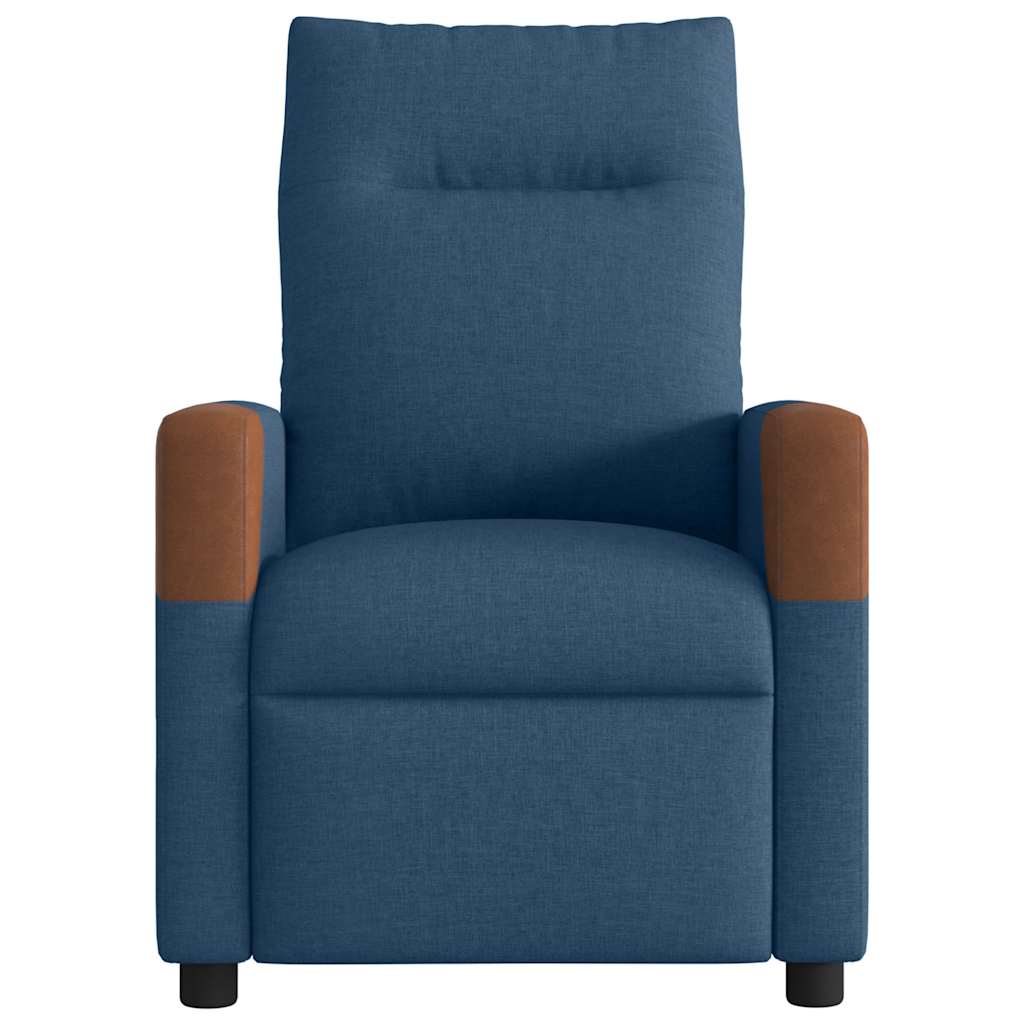 Massagesessel Blau Stoff