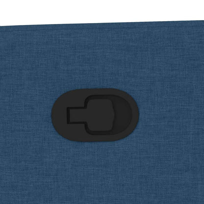 Massagesessel Blau Stoff
