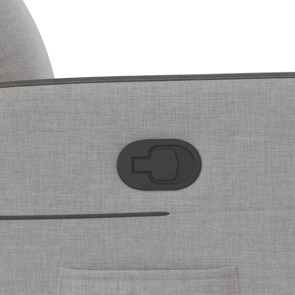 Fauteuil relax tissu gris nuage