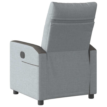 Relaxsessel Hellgrau Stoff