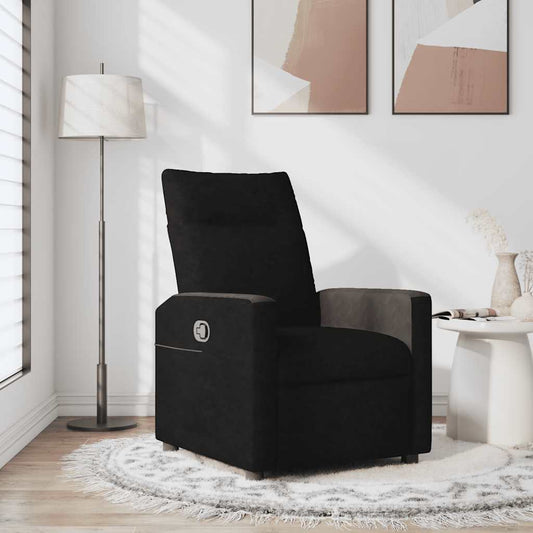 Fauteuil de relaxation tissu noir