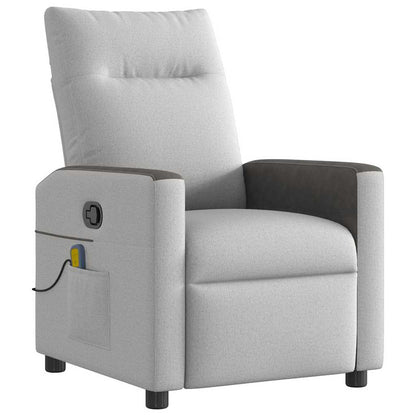 Massagesessel Wolkengrau Stoff