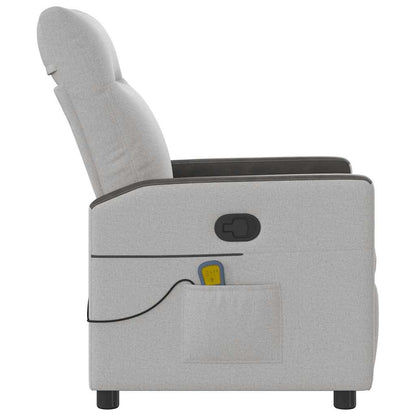 Massagesessel Wolkengrau Stoff