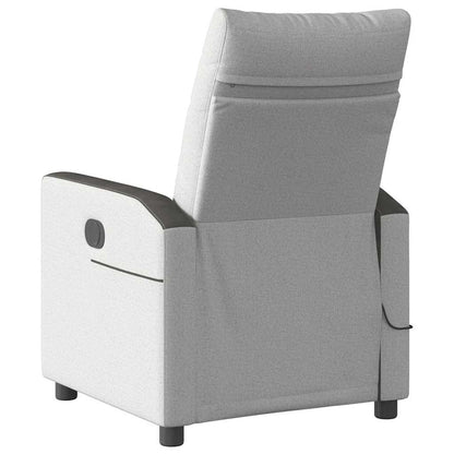 Massagesessel Wolkengrau Stoff