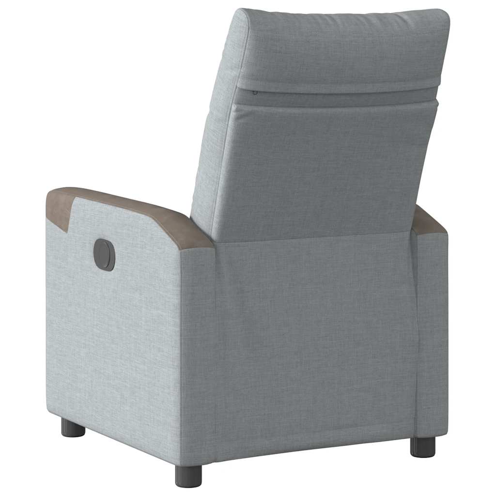 Relaxsessel Hellgrau Stoff