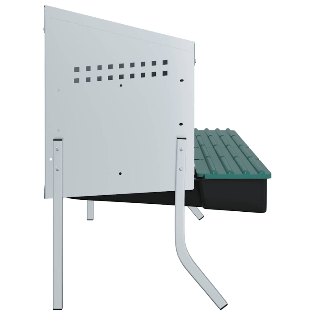 Hühner-Nistkasten 4 Fächer mit Beinen Verzinkter Stahl