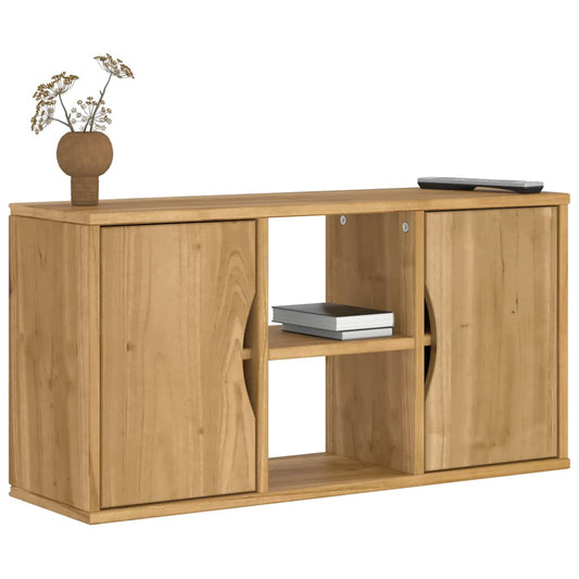 Meuble TV ODDA 79x24x40 cm en pin massif