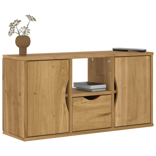 Meuble TV avec tiroir ODDA 79x24x40 cm en pin massif