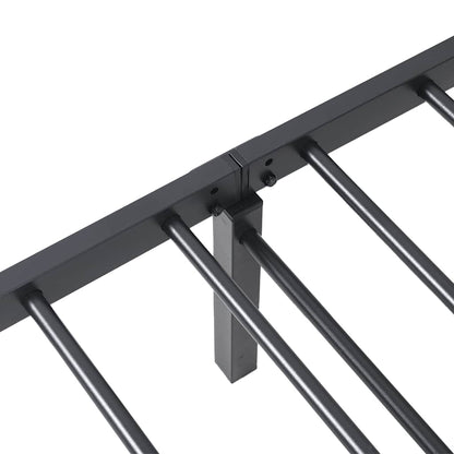 Bettgestell ohne Matratze Klappbar Schwarz 90x200 cm Stahl