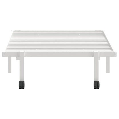 Bettgestell ohne Matratze Klappbar Weiß 90x190 cm Stahl