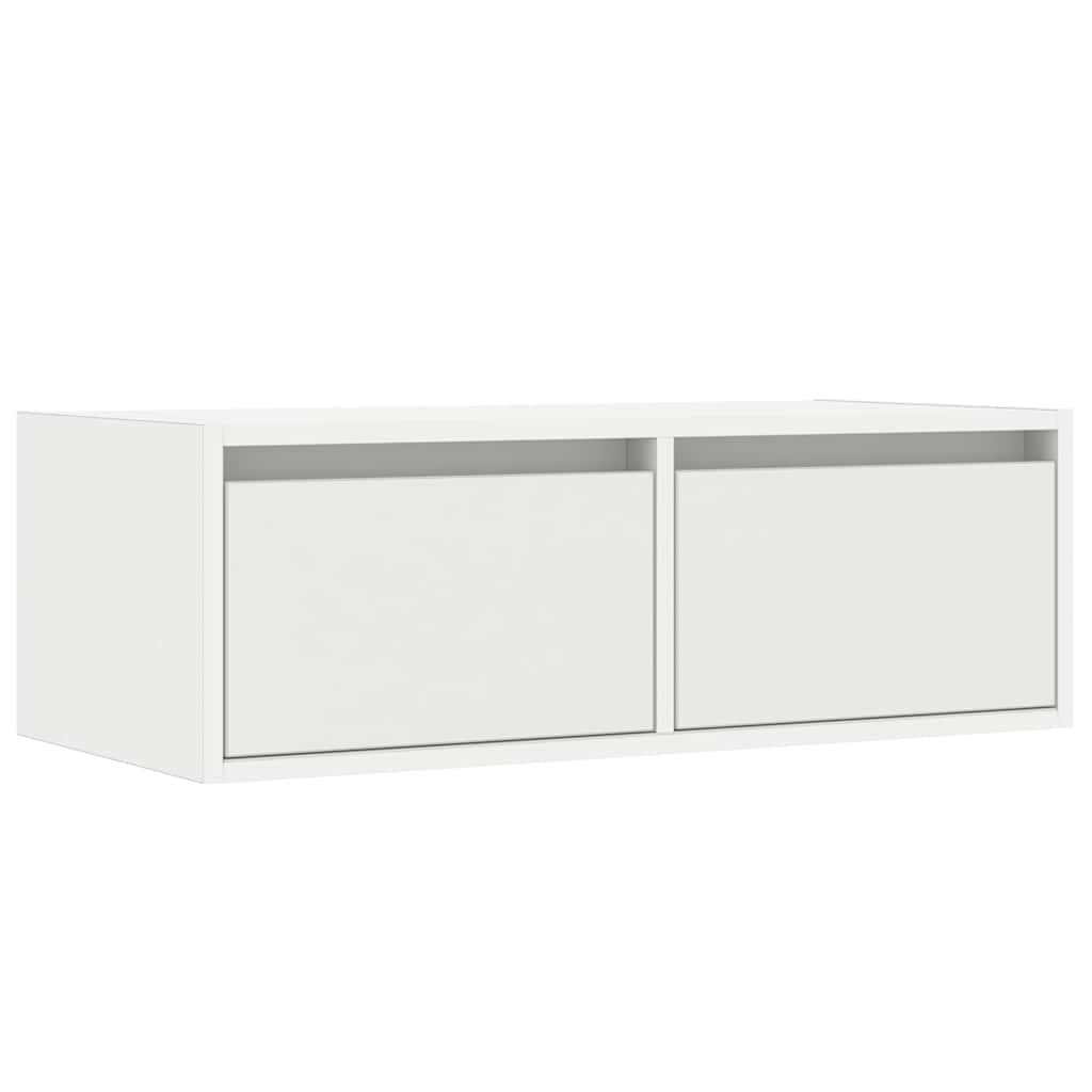 Meuble TV avec éclairage LED blanc 75x35,5x25 cm