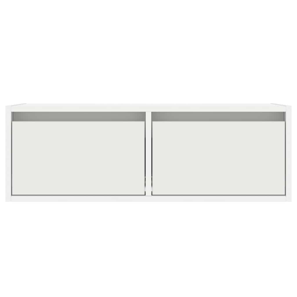 Meuble TV avec éclairage LED blanc 75x35,5x25 cm