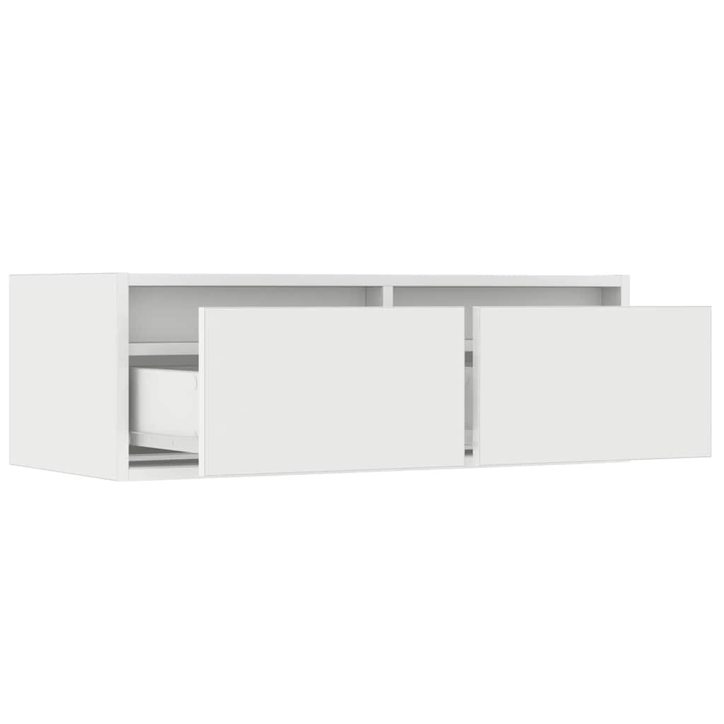 Meuble TV avec éclairage LED blanc 75x35,5x25 cm