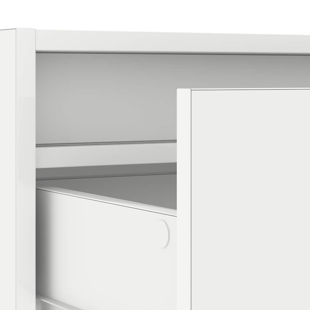 Meuble TV avec éclairage LED blanc 100x35,5x25 cm