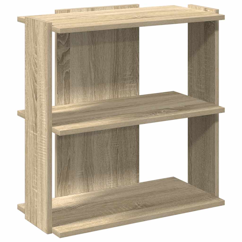 Bibliothèque 3 étagères en chêne Sonoma 60x30x60 cm matériau bois
