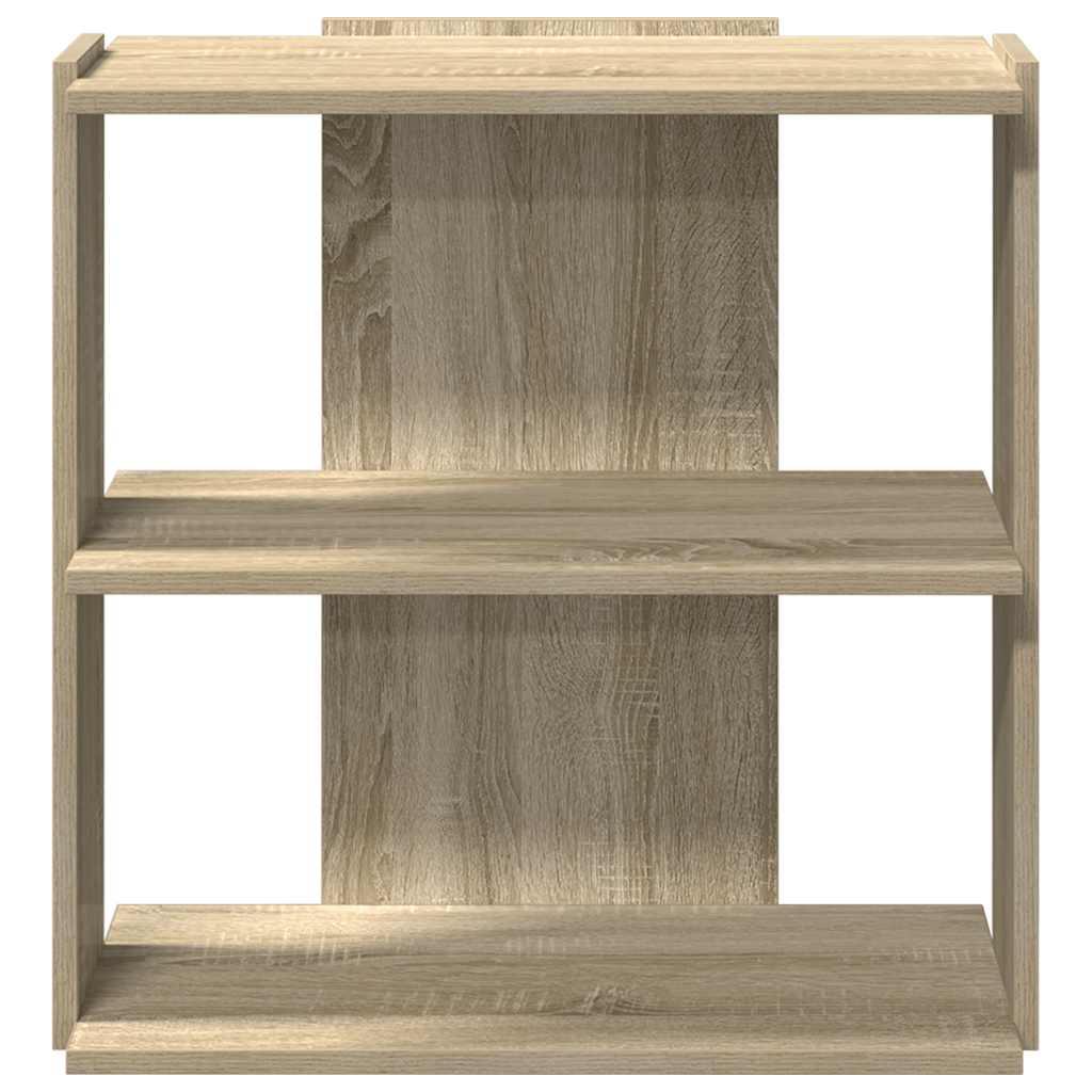 Bibliothèque 3 étagères en chêne Sonoma 60x30x60 cm matériau bois