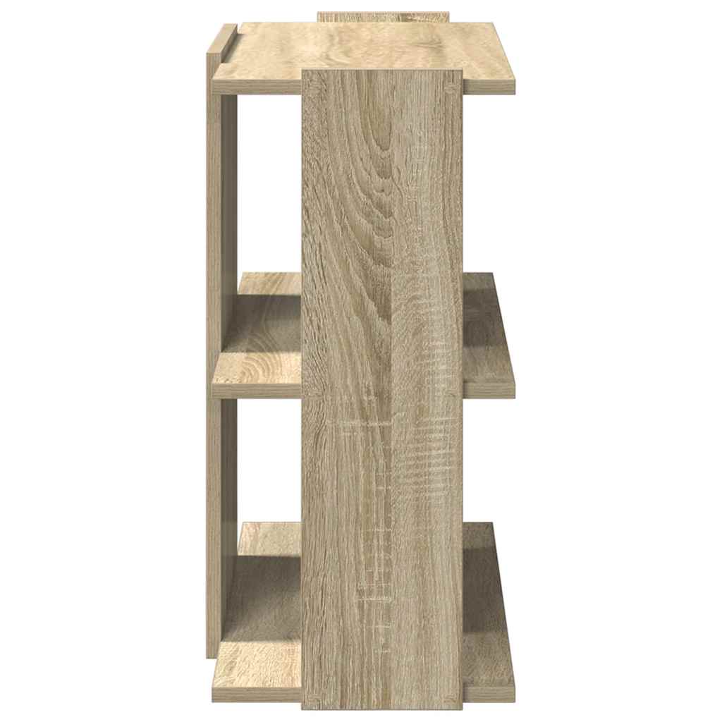 Bibliothèque 3 étagères en chêne Sonoma 60x30x60 cm matériau bois