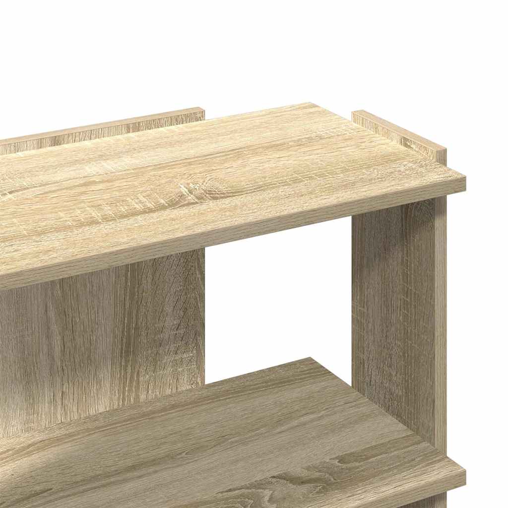 Bibliothèque 3 étagères en chêne Sonoma 60x30x60 cm matériau bois