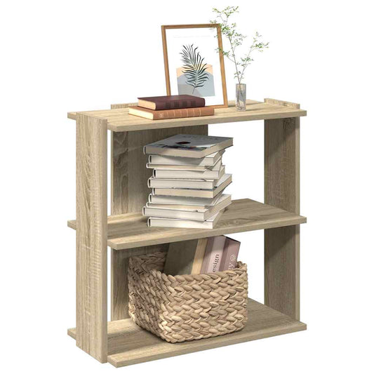 Bibliothèque 3 étagères en chêne Sonoma 60x30x60 cm matériau bois
