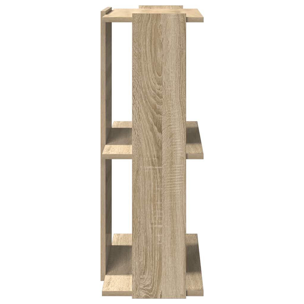 Bibliothèque 3 étagères en chêne Sonoma 60x30x80 cm matériau bois